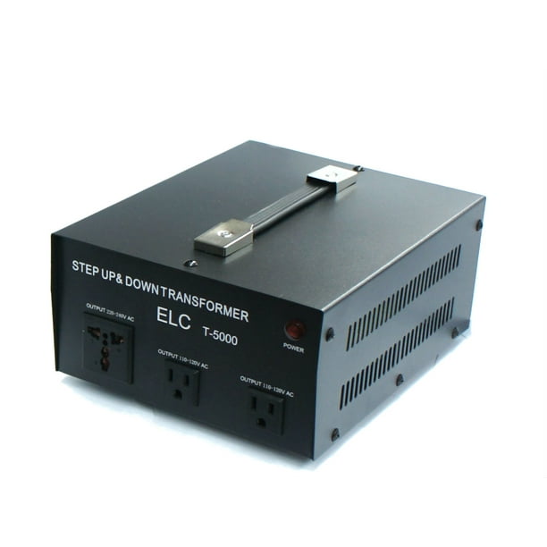 110V//220V Step Up//Down ELC T-3000+ 3000-Watt Voltage Converter Transformer Circuit Breaker Protection Heavy Duty